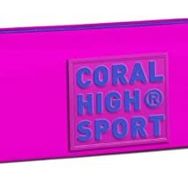 Coral High Sport Tek Bölmeli Pembe Yazılı Mor Kalemlik