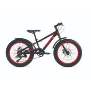 Corelli Fatboy MD Disk Fren 7 Vites 20 Jant Siyah Beyaz Kırmızı Fat Bike Çocuk Bisikleti