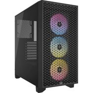 Corsair CC-9011255-WW iCUE 3000D 3x AR120 RGB AIRFLOW Temperli Cam Mid-Tower Siyah Gaming Kasa