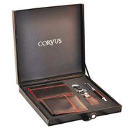 Corvus CV09 Cüzdan Kartlık Anahtarlık Tükenmez Kalem 4Lü Set