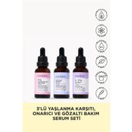 Coskim 3’lü Kırışıklık Önlemeye Yardımcı Yaşlanma Karşıtı ve Göz Altı Bakım Sağlayan Serum Seti