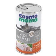 Cosmo Mama Yetişkin Tavuk Etli 12 Adet x 415 gr Kedi Konserve Maması