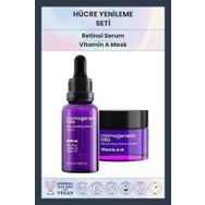 Cosmogenesis Labs Canlandırıcı Onarıcı Sıkılaştırıcı 30 ml Retinol Serum + 50 ml A Vitamini Maske Yaşlanma Karşıtı Set