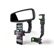 Cosmostech Araç Dikiz Aynası Telefon Tutucu Standı 360° Derece Ayarlanabilir Masaüstü Koltuk Arkası Telefon Tutacağı Car Holder