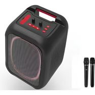 Cosmostech MS7K Taşınabilir Kablosuz Speaker Çift Mikrofon Karaoke Rgb Nfc Aydınlatma Bluetooth Hoparlör