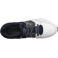 Costo Shoes AG141 Beyaz Lacivert Dana Derisi Rahat Geniş Kalıp Hafif Spor Taban Yeni Sezon