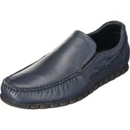 Costo Shoes AG2000 Lacivert Deri Büyük Numara Rok Kauçuk Taban Rahat Geniş Kalıp Dana Derisi Özel Seri Erkek Ayakkabı
