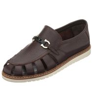 Costo Shoes AG2021 Kahve Termo Taban 4 Mevsim Kullanılabilir Büyük Numara Dana Derisi Rahat Geniş Kalıp Üst Kalite Erkek Ayakkabı