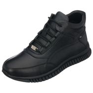 Costo Shoes AG2137 Siyah Büyük Numara Dana Derisi Rahat Geniş Kalıp Erkek Bot