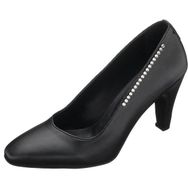 Costo Shoes AYS7986 Siyah Deri Topuklu Özel Seri Kadın Stiletto