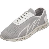 Costo Shoes Eray-02 Gri/Beyaz Geniş Kalıp Kauçuk Esnek Taban Erkek Spor Ayakkabı