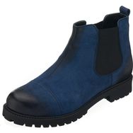 Costo Shoes GG1284 Lacivert Nubuk Dana Derisi Rahat Geniş Kalıp Erkek Bot