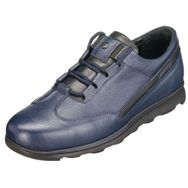 Costo Shoes GG2073 Lacivert Dana Derisi Kauçuk Taban Rahat Geniş Kalıp Büyük Numara 4 Mevsim Erkek Ayakkabısı