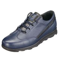 Costo Shoes GG2073 Lacivert Dana Nubuk Kauçuk Taban Rahat Geniş Kalıp Büyük Numara 4 Mevsim Erkek Ayakkabısı