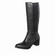 Costo Shoes K4001 Siyah Streçli Büyük Numara Kadın Çizme