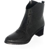 Costo Shoes K976 Siyah Baskılı Kadın Bot
