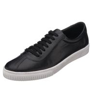 Costo Shoes Kaan-05 Siyah Dana Derisi Büyük Numara Rahat Geniş Kalıp Şık Yeni Sezon Deri Spor Ayakkabı