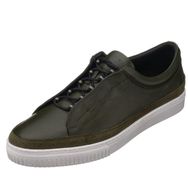 Costo Shoes KADİR-03 Haki Rahat Geniş Kalıp Şık Deri Büyük Numara Erkek Spor Ayakkabısı
