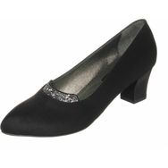 Costo Shoes KDR1631 Siyah Süet Rahat Geniş Kalıp Büyük Numara Özel Seri Kadın Ayakkabısı