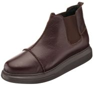 Costo Shoes MR2023 Kahve Büyük Numara Dana Derisi Erkek Bot