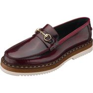 Costo Shoes SNM1910 Bordo Açma Deri Eva Rahat Hafif Taban Giydirimi Rahat Geniş Kalıp Özel Seri El İşçiliği Erkek Ayakkabı