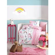 Cotton Box 1200798003000 Bebek Nevresim Takımı Unicorn Pembe