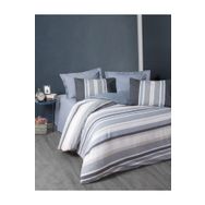 Cotton Box Agatha Gri Line Ranforce Çift Kişilik Nevresim Takımı