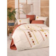 Cotton Box Amaris Kiremit Puff Nakışlı Ranforce Çift Kişilik Nevresim Takımı