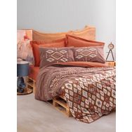 Cotton Box Belize Kahve Ethnic Çift Kişilik Nevresim Takımı