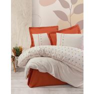 Cotton Box Brode Ranforce Joli Kiremit Çift Kişilik Nevresim Takımı