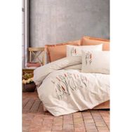 Cotton Box Brode Ranforce Maia Karamel Çift Kişilik Nevresim Takımı