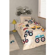 Cotton Box Cars Bej Junior Tek Kişilik Nevresim Takımı