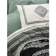 Cotton Box Çift Hardy Yeşil Çift Kişilik Battaniyeli Nevresim Takımı