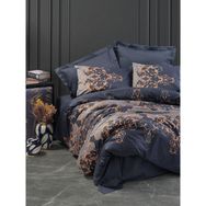Cotton Box Çift Kişilik Saten Sarina Lacivert Nevresim Takımı