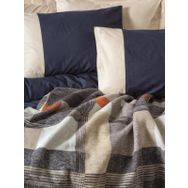 Cotton Box Comfy Clement Lacivert Pamuk Battaniyeli Çift Kişilik Nevresim Takımı