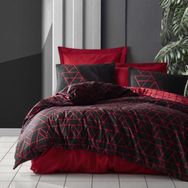 Cotton Box Dark Shadow Bordo Çift Kişilik Nevresim Takımı