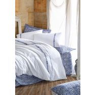 Cotton Box Delmor Lacivert Majestic Seri Çift Kişilik Nevresim Takımı