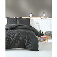 Cotton Box Elegant Stipe Antrasit Çift Kişilik Nevresim Takımı