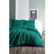 Cotton Box Elegant Stripe Petrol Çift Kişilik Nevresim Takımı