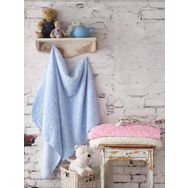 Cotton Box Emboss Ekru Bebek Battaniye