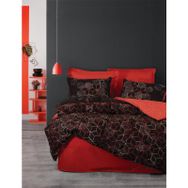 Cotton Box Emh Dark Çift Kişilik Cubo Kiremit Nevresim Takımı