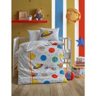 Cotton Box Gezegen Beyaz Bebek Nevresim Takımı