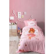 Cotton Box Junior Ranforce Tek Kisilik Nevresim Takimi Lastikli Carsafli Jerry Pembe