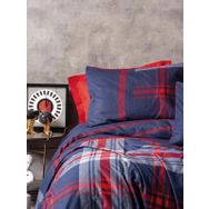Cotton Box Masculine Abel Kırmızı Tek Kişilik 160x220 cm Nevresim Takımı