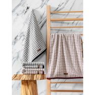 Cotton Box Nature Bordo Siyah Jakarlı 50x90 cm 4'lü Havlu Seti