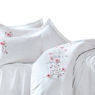 Cotton Box Perla Saten 3D Nakışlı Çift Kişilik Nevresim Takımı