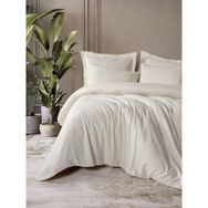 Cotton Box Plaid Ranforce Tek Kişilik Krem 160x220 cm Nevresim Takımı