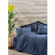 Cotton Box Plain Sooty Denim Çift Kişilik Nevresim Takımı