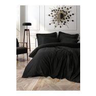 Cotton Box Silky Saten Siyah Çift Kişilik Nevresim Takımı