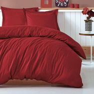 Cotton Box Stripe Bordo Çift Kişilik Nevresim Takımı